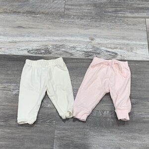 Gap Baby Pants Set in Cream and Pink